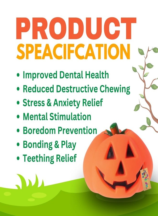 Western Era Squeaky Pumpkin Toy Offers a Delightful and Festive Playtime Experience for Your pet, ensuring Hours of Entertainment. This Fun pet Toy adds a Festive Touch to Your pet's Playtime. - Image 2